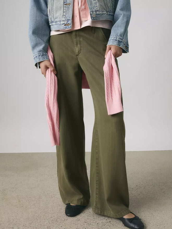 levi's® 寬鬆工裝 tencel™ 長褲 | 女裝 003IN00042328 Green  – Levi's 香港