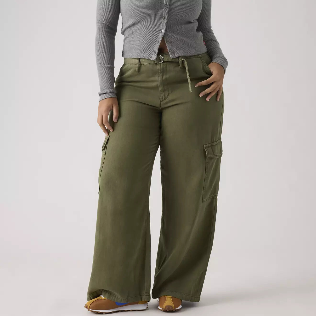 levi's® 寬鬆工裝 tencel™ 長褲 | 女裝 003IN00042328 Green – Levi's 香港