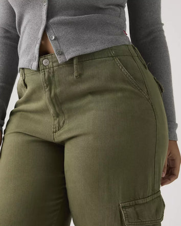 levi's® 寬鬆工裝 tencel™ 長褲 | 女裝 003IN00042328 Green  – Levi's 香港