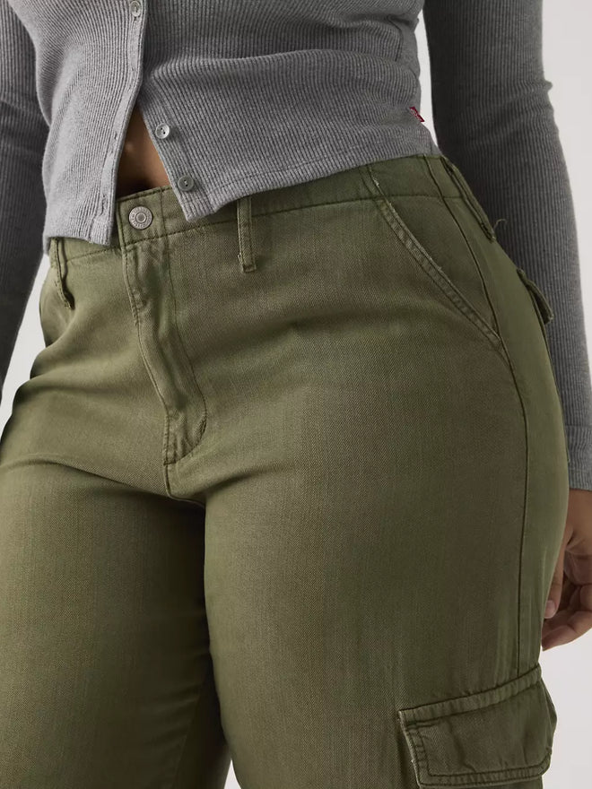 levi's® 寬鬆工裝 tencel™ 長褲 | 女裝 003IN00042328 Green  – Levi's 香港