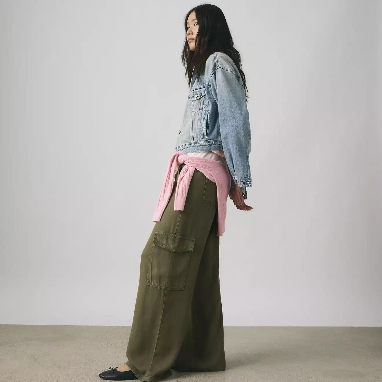 levi's® 寬鬆工裝 tencel™ 長褲 | 女裝 003IN00042328 Green – Levi's 香港