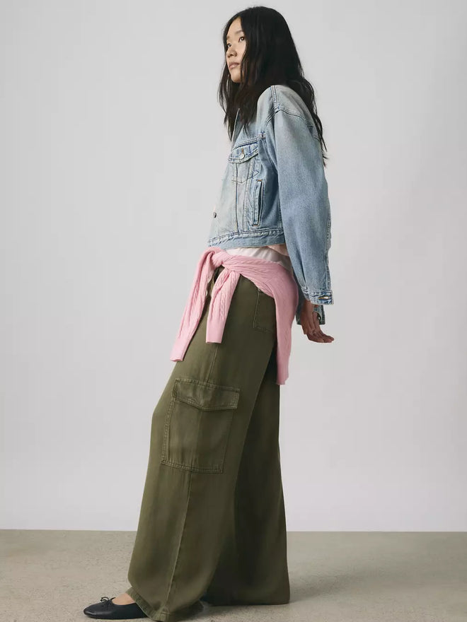 levi's® 寬鬆工裝 tencel™ 長褲 | 女裝 003IN00042328 Green  – Levi's 香港
