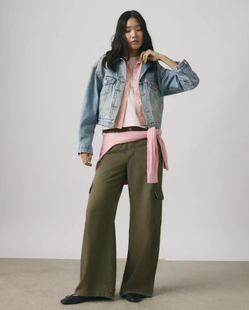 levi's® 寬鬆工裝 tencel™ 長褲 | 女裝 003IN00042328 Green  – Levi's 香港