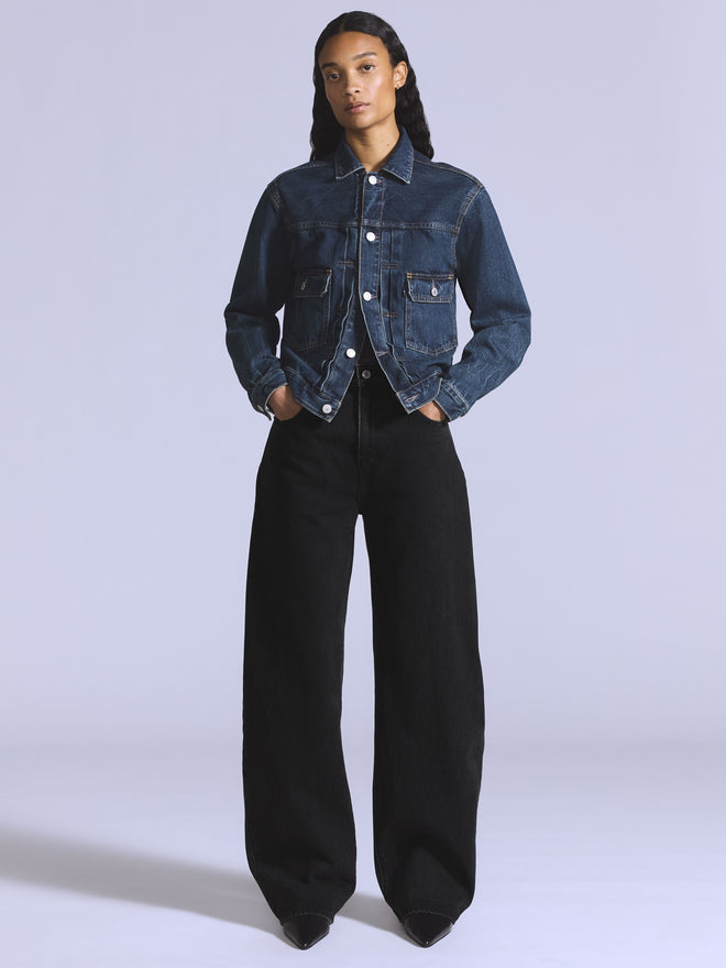 levi’s® blue tab™ drop barrel 錐型牛仔褲 |女裝 003J400012431 Dark Indigo  – Levi's 香港