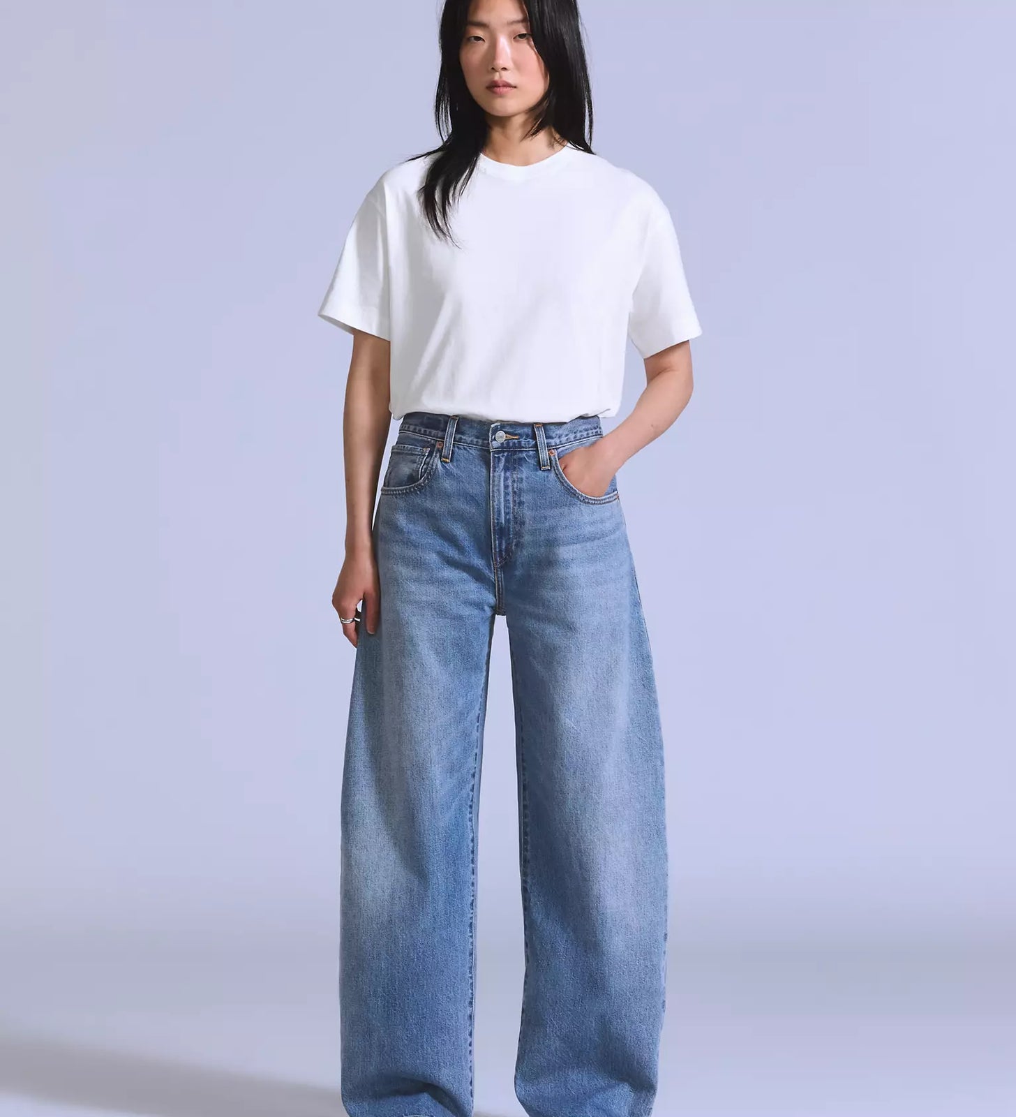 levi's® blue tab™ drop barrel 牛仔褲 | 女裝 003J400052429 Blue – Levi's 香港