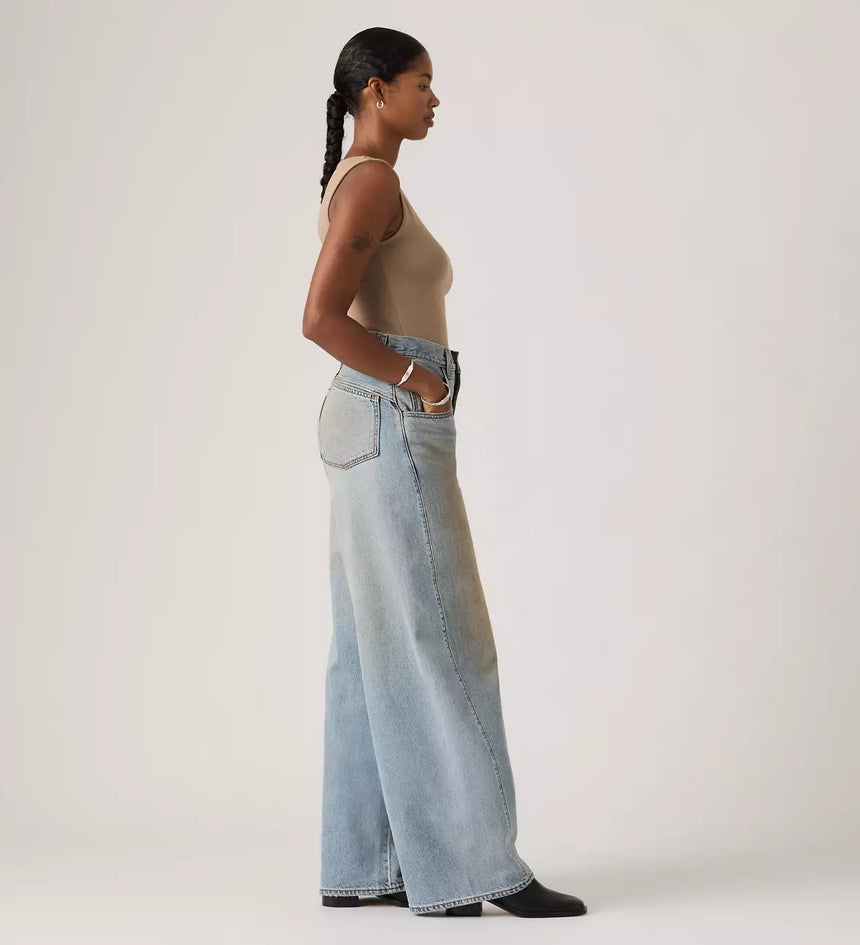 levi's® women's super baggy barrel jeans 003NF00052430 Medium Indigo – Levi's Hong Kong