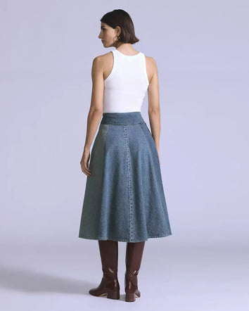 levi's® blue tab™ roper 裙 | 女裝 004TA000024- Medium Indigo  – Levi's 香港