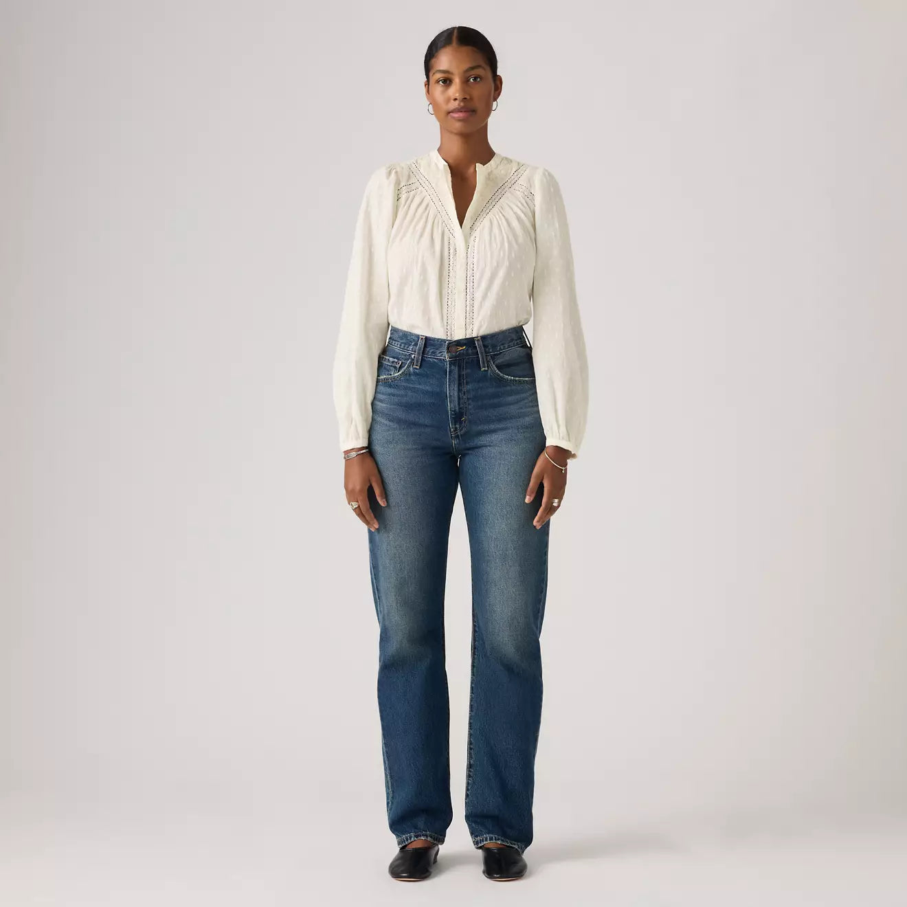 levi's® easy dad 牛仔褲 | 女裝 005DC00042930 Medium Indigo – Levi's 香港