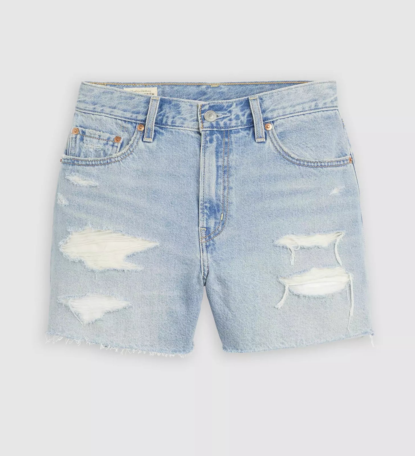 levi's® women's ribcage 極高腰短褲 | 女裝   005DS000224- Light Indigo – Levi's 香港