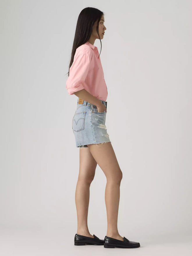 levi's® women's ribcage 極高腰短褲 | 女裝   005DS000224- Light Indigo  – Levi's 香港