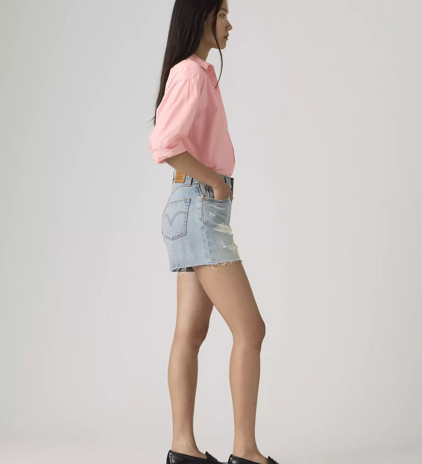 levi's® women's ribcage 極高腰短褲 | 女裝   005DS000224- Light Indigo – Levi's 香港