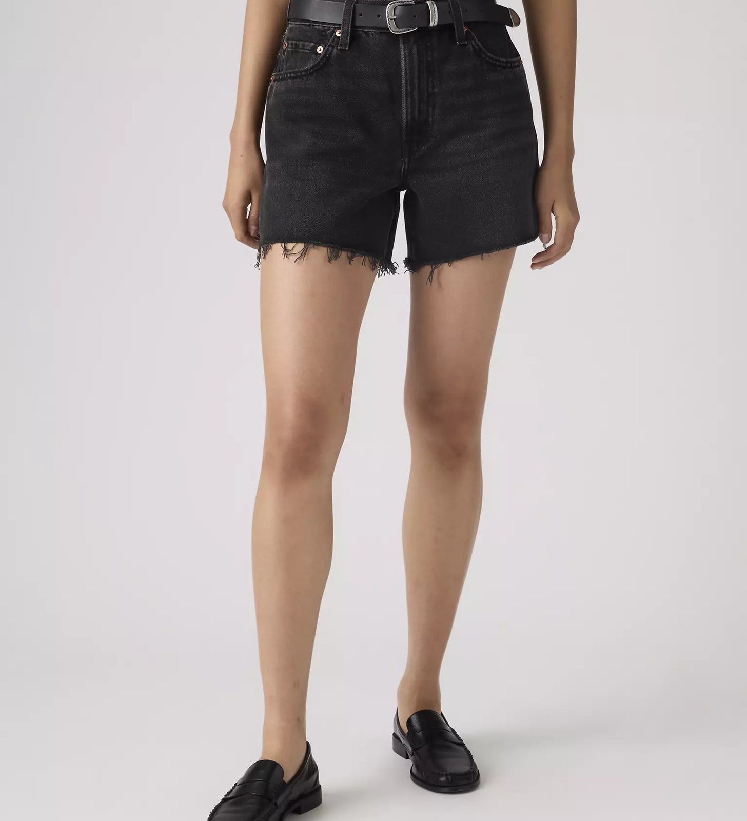 levi's® women's ribcage 極高腰短褲 | 女裝   005DS000524- Black – Levi's 香港
