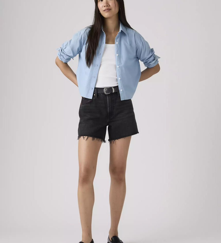 levi's® women's ribcage 極高腰短褲 | 女裝   005DS000524- Black – Levi's 香港