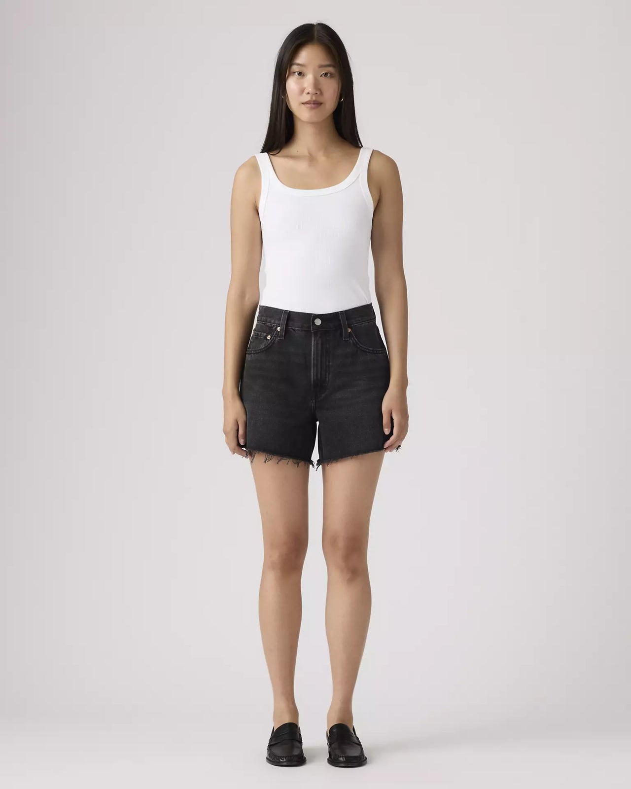 levi's® women's ribcage shorts 005DS000524- Black – Levi's Hong Kong