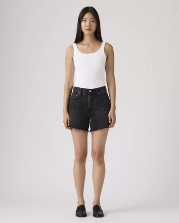 levi's® women's ribcage 極高腰短褲 | 女裝   005DS000524- Black  – Levi's 香港