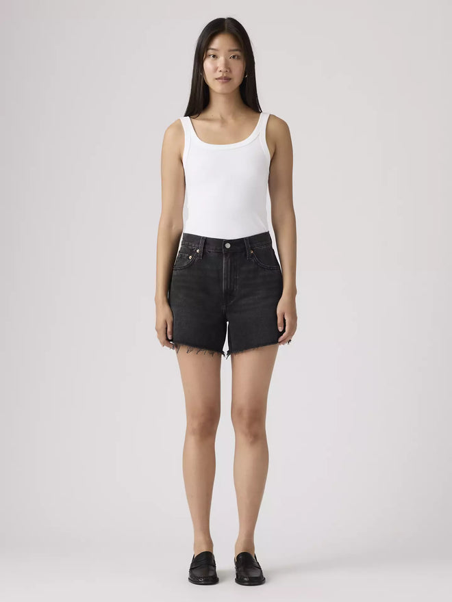 levi's® women's ribcage shorts 005DS000524- Black  – Levi's Hong Kong