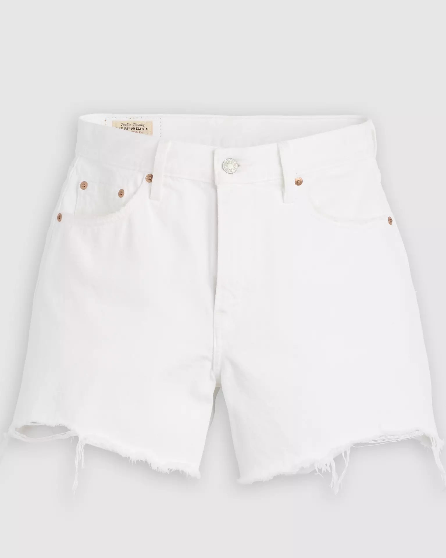 Levi's® Women's Ribcage Shorts - White | Levi's HK | Levi's® HK