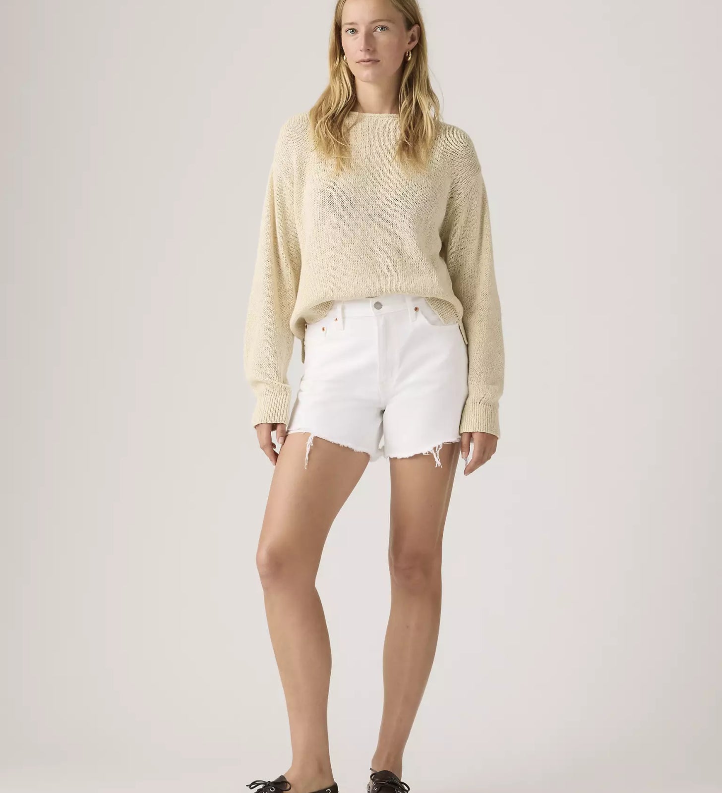 levi's® women's ribcage 極高腰短褲 | 女裝   005DS000725- White – Levi's 香港