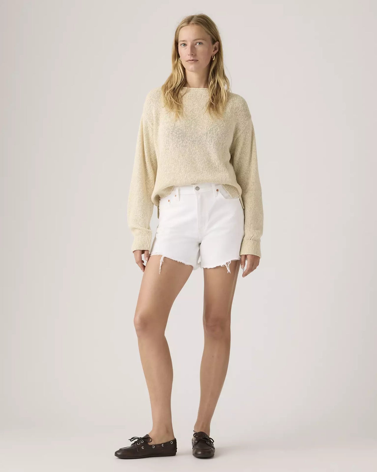 levi's® women's ribcage 極高腰短褲 | 女裝   005DS000725- White – Levi's 香港