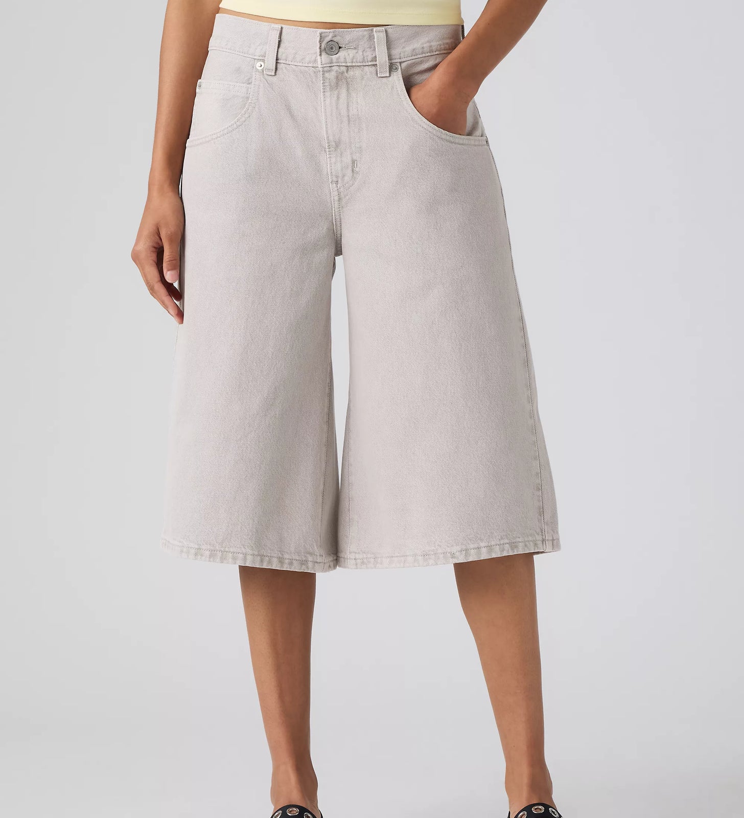 levi's® super baggy 超寬鬆牛仔短褲 | 女裝 005DT001625- Grey – Levi's 香港