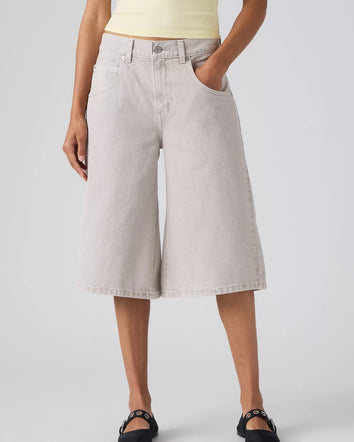 levi's® super baggy 超寬鬆牛仔短褲 | 女裝 005DT001625- Grey  – Levi's 香港
