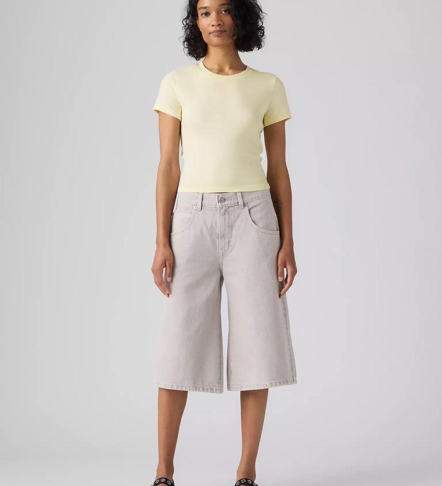 levi's® super baggy 超寬鬆牛仔短褲 | 女裝 005DT001625- Grey – Levi's 香港