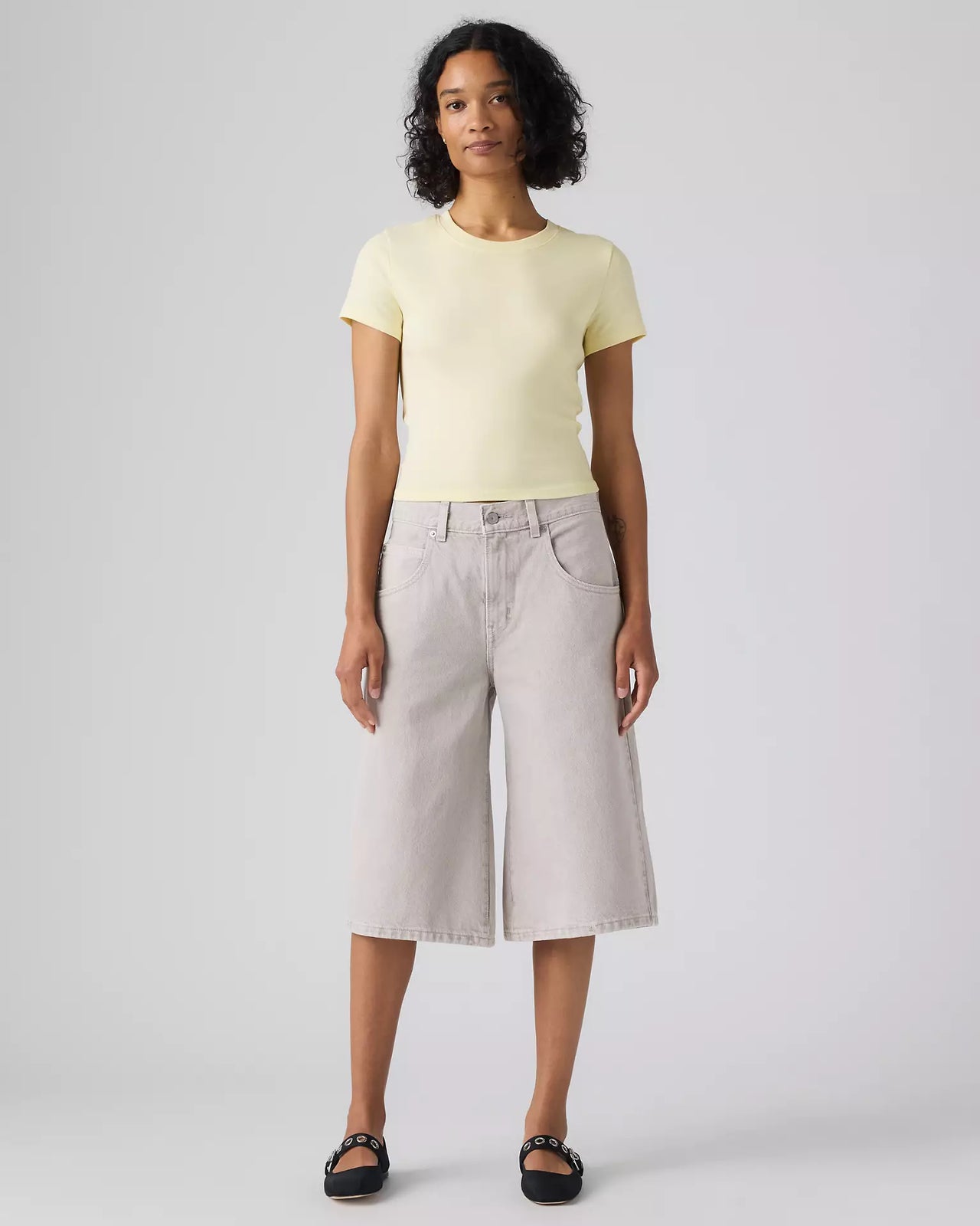 levi's® super baggy 超寬鬆牛仔短褲 | 女裝 005DT001623- Grey – Levi's 香港