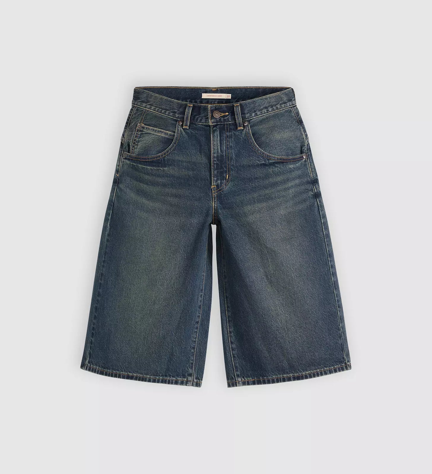 levi's® super baggy 超寬鬆牛仔短褲 | 女裝 005DT001725- Medium Indigo – Levi's 香港