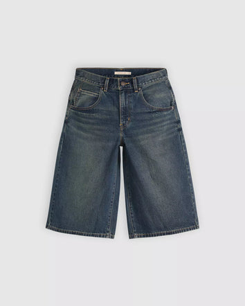 levi's® super baggy 超寬鬆牛仔短褲 | 女裝 005DT001725- Medium Indigo  – Levi's 香港