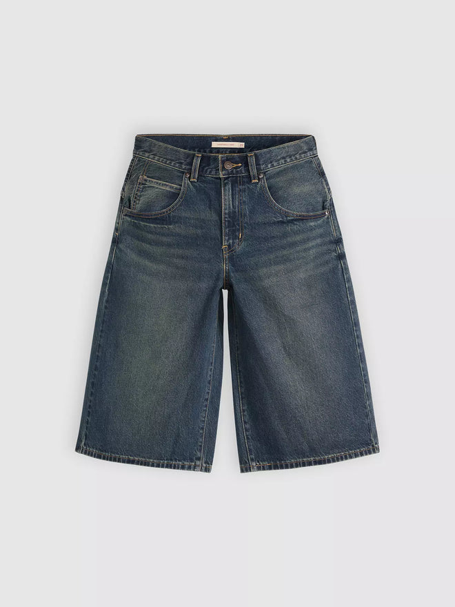 levi's® super baggy 超寬鬆牛仔短褲 | 女裝 005DT001723- Medium Indigo  – Levi's 香港