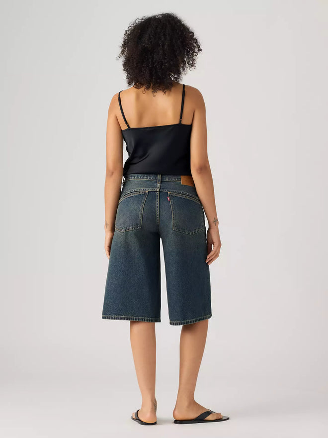 levi's® super baggy 超寬鬆牛仔短褲 | 女裝 005DT001723- Medium Indigo  – Levi's 香港