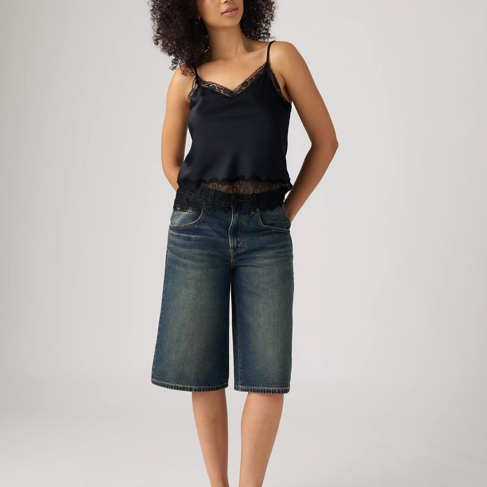levi's® women's super baggy jorts 005DT001723- Medium Indigo – Levi's Hong Kong