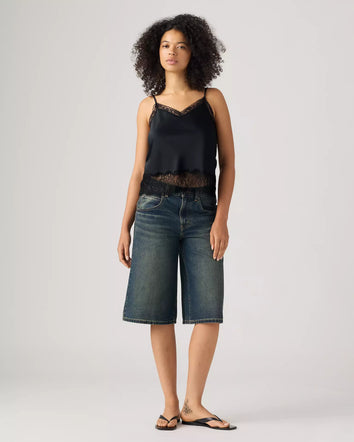 levi's® super baggy 超寬鬆牛仔短褲 | 女裝 005DT001725- Medium Indigo  – Levi's 香港
