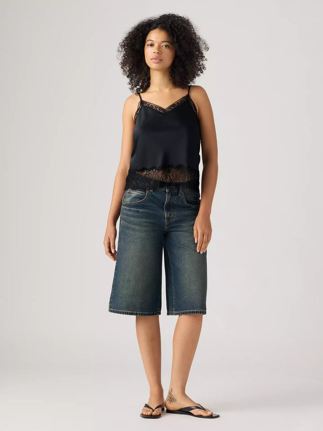 levi's® super baggy 超寬鬆牛仔短褲 | 女裝 005DT001723- Medium Indigo  – Levi's 香港