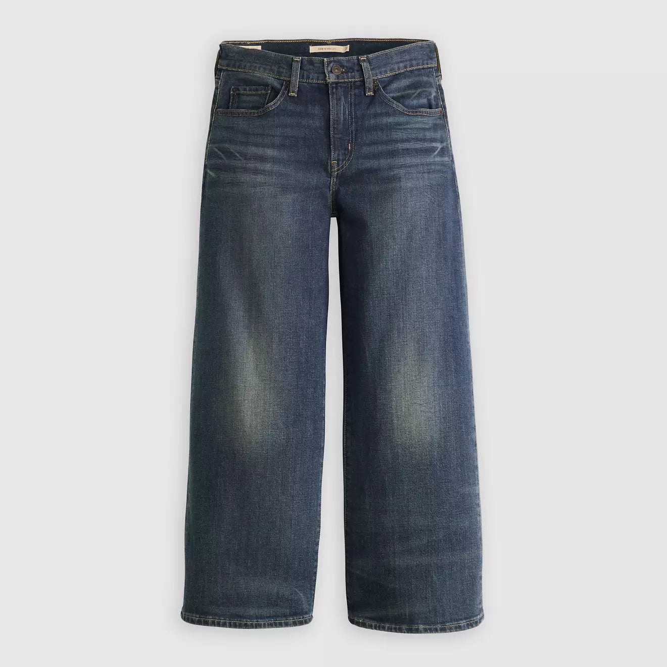 levi's® 728™ 高腰寬腿及踝牛仔褲 | 女裝 005I300012427 Medium Indigo – Levi's 香港