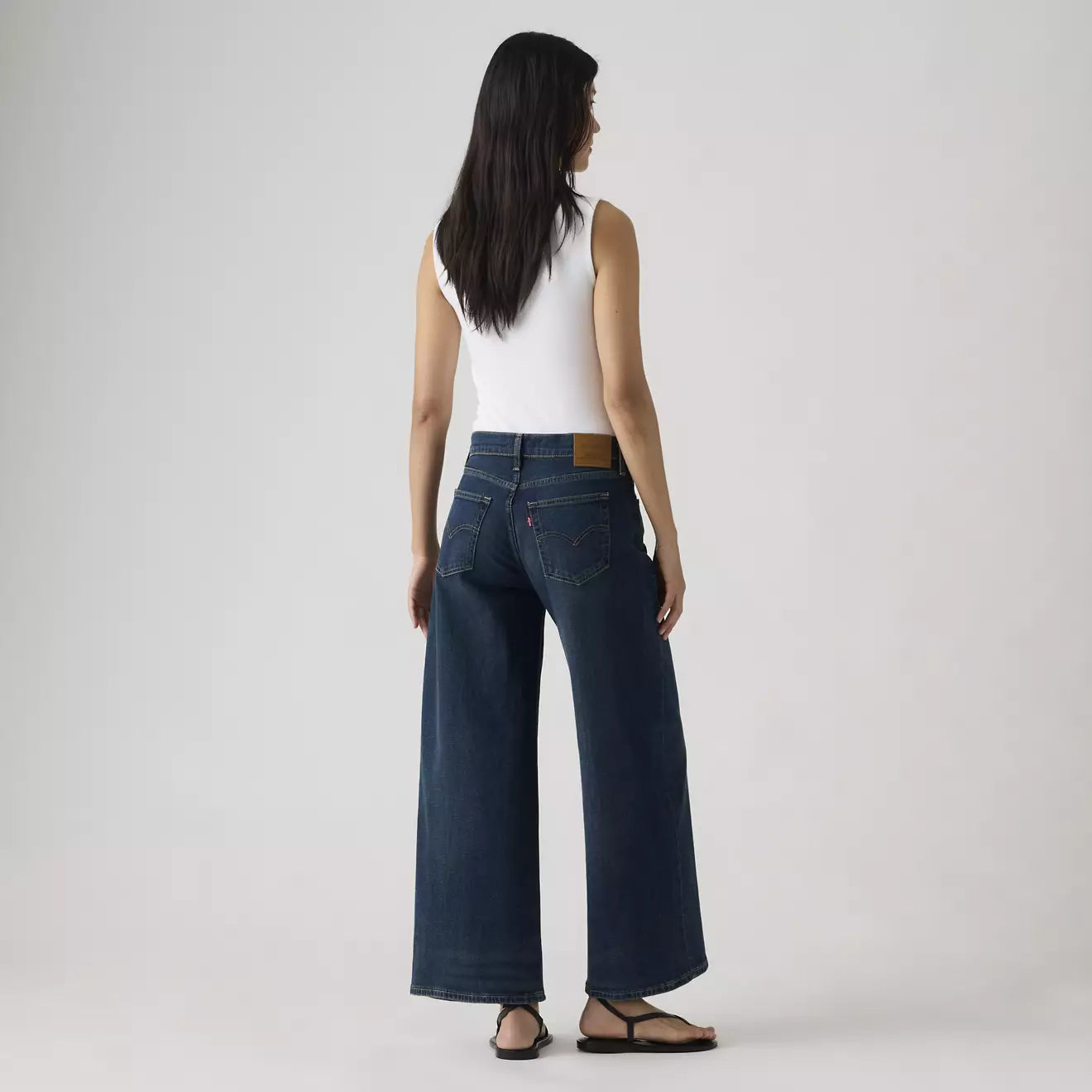 levi's® 728™ 高腰寬腿及踝牛仔褲 | 女裝 005I300012427 Medium Indigo – Levi's 香港