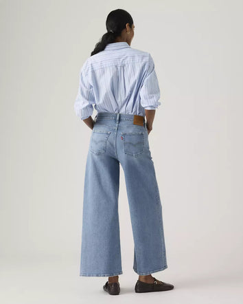 levi's® 728™ 高腰寬腿及踝牛仔褲 | 女裝 005I300032427 Green  – Levi's 香港