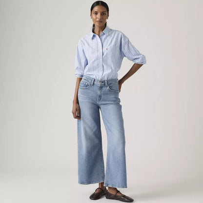 Levi's® 728™ 高腰寬腿及踝牛仔褲 | 女裝