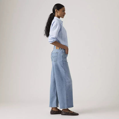Levi's® 728™ 高腰寬腿及踝牛仔褲 | 女裝