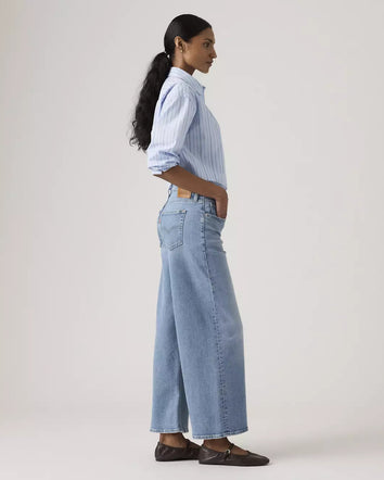 levi's® 728™ 高腰寬腿及踝牛仔褲 | 女裝 005I300032427 Green  – Levi's 香港