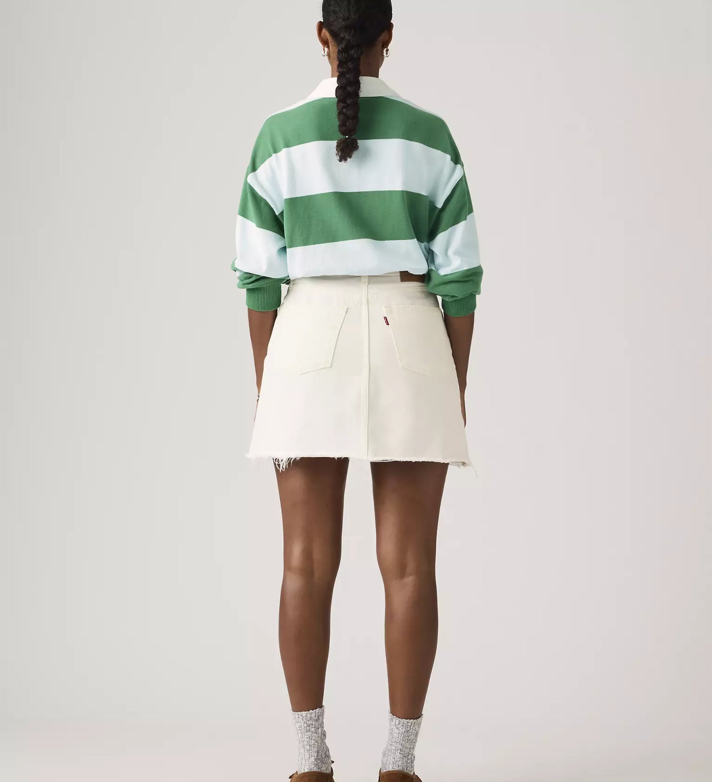levi's® women's deconstructed 解構裙 | 女裝   005LW000525- White – Levi's 香港
