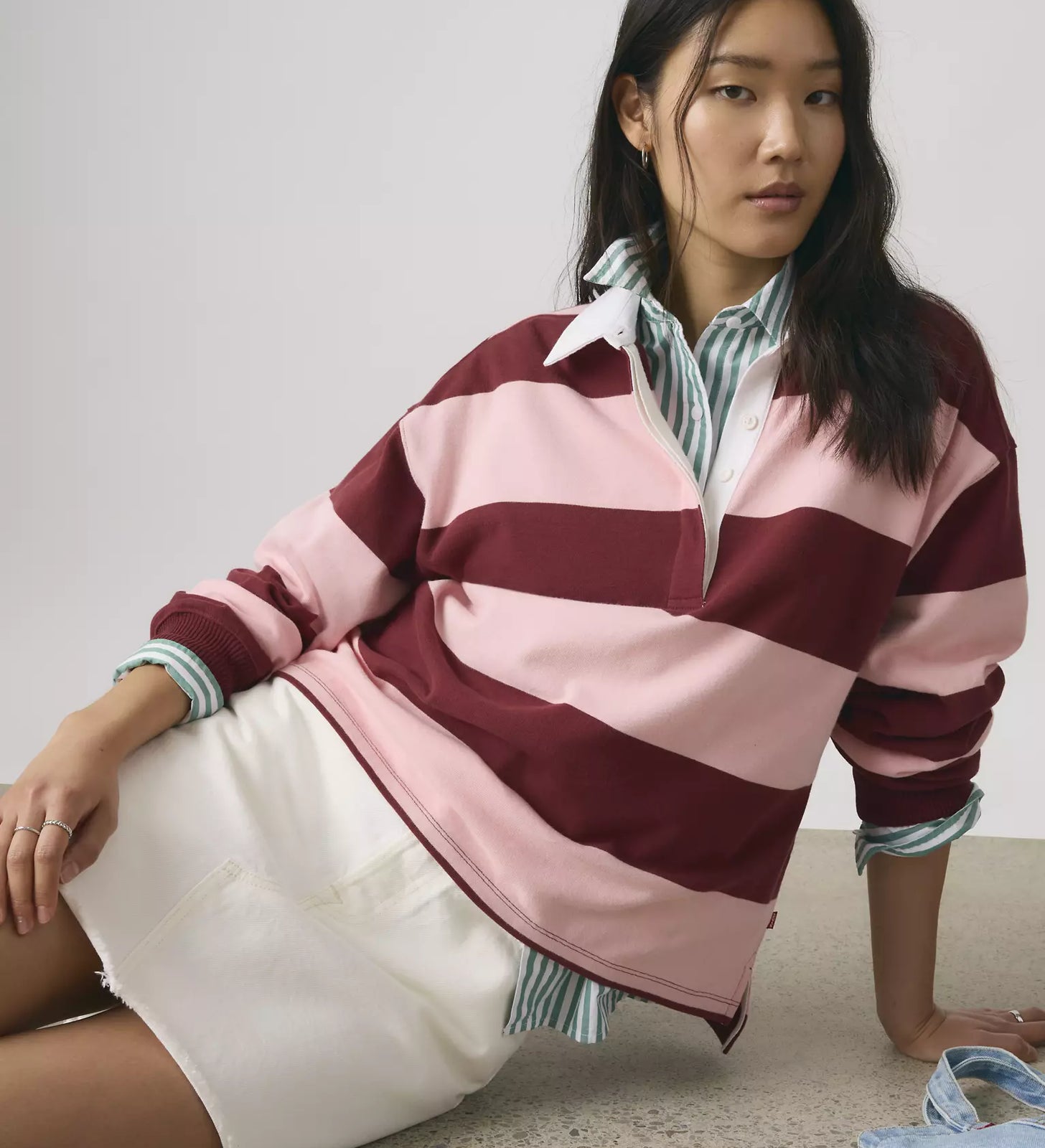 levi's® women's deconstructed 解構裙 | 女裝   005LW000525- White – Levi's 香港