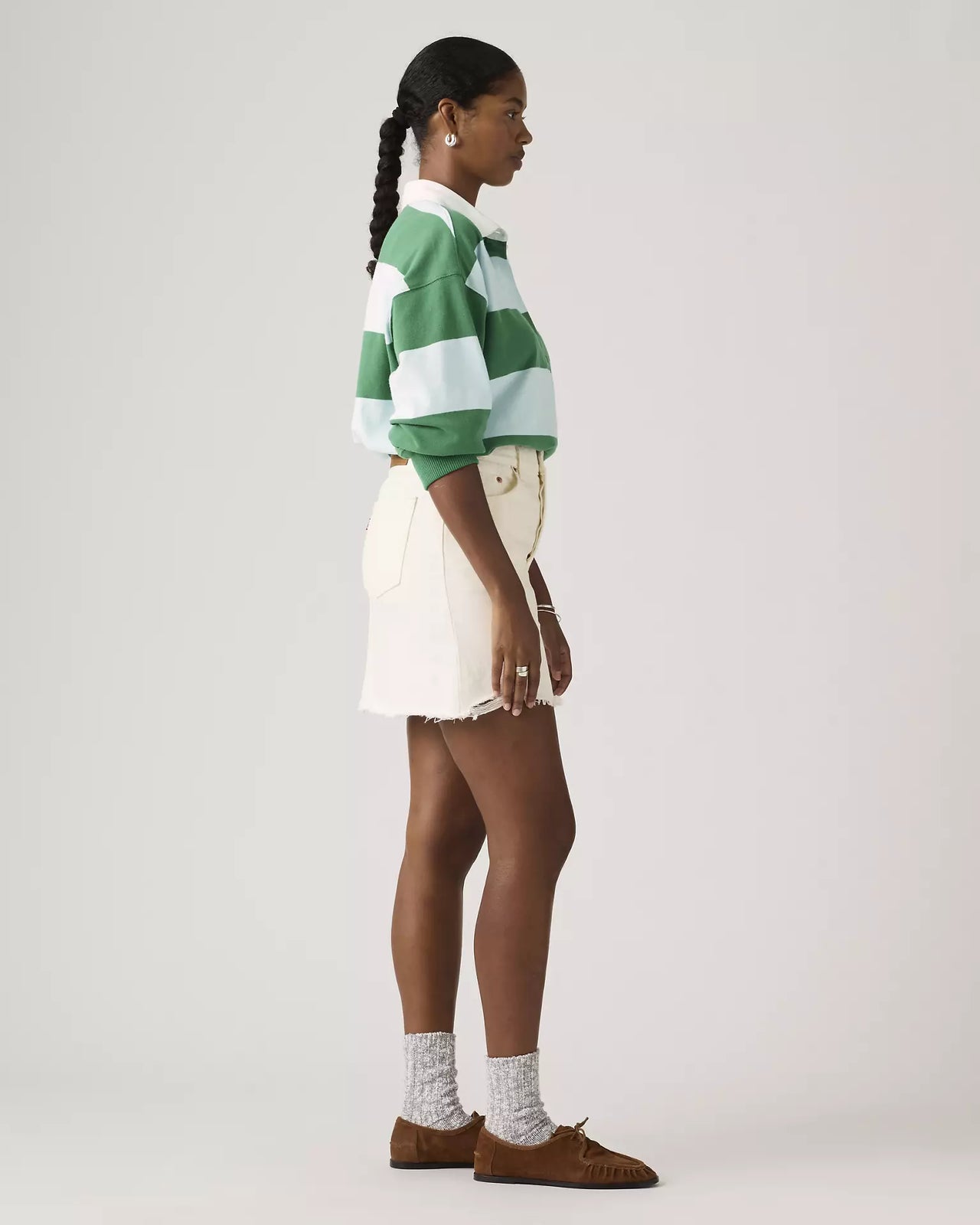 levi's® women's deconstructed 解構裙 | 女裝   005LW000524- White – Levi's 香港