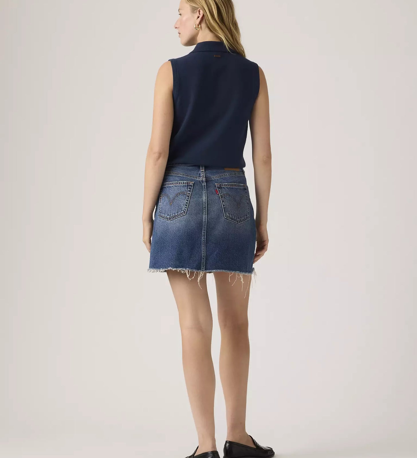 levi's® women's deconstructed 解構裙 | 女裝   005LW000624- Dark Indigo – Levi's 香港