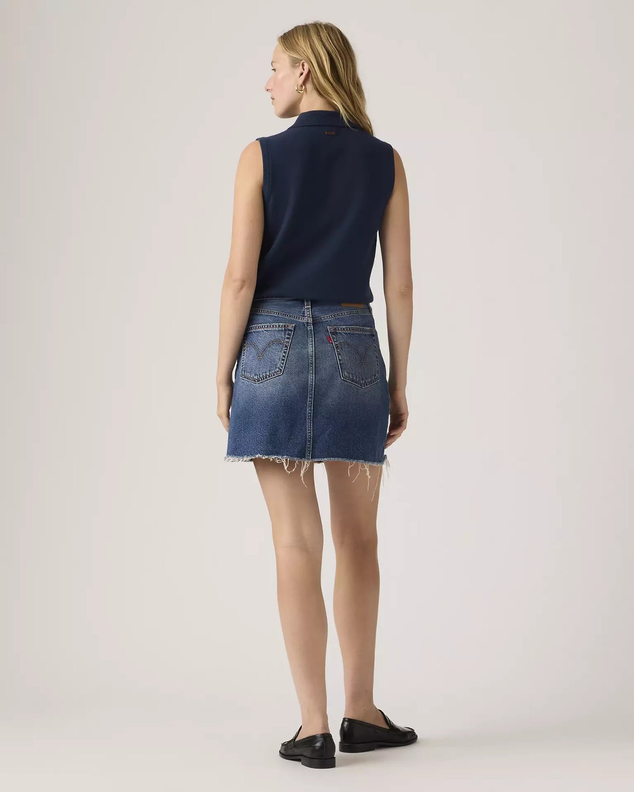 levi's® women's deconstructed 解構裙 | 女裝   005LW000624- Dark Indigo – Levi's 香港