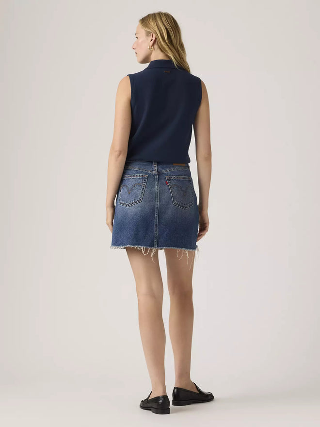 levi's® women's deconstructed 解構裙 | 女裝   005LW000624- Dark Indigo  – Levi's 香港