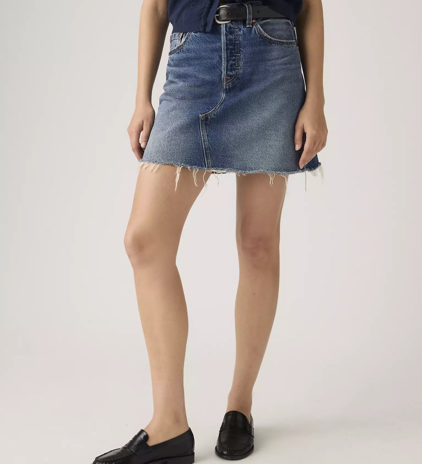 levi's® women's deconstructed 解構裙 | 女裝   005LW000624- Dark Indigo – Levi's 香港