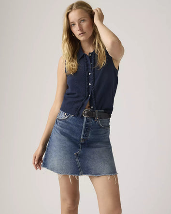 levi's® women's deconstructed skirt 005LW000624- Dark Indigo  – Levi's Hong Kong