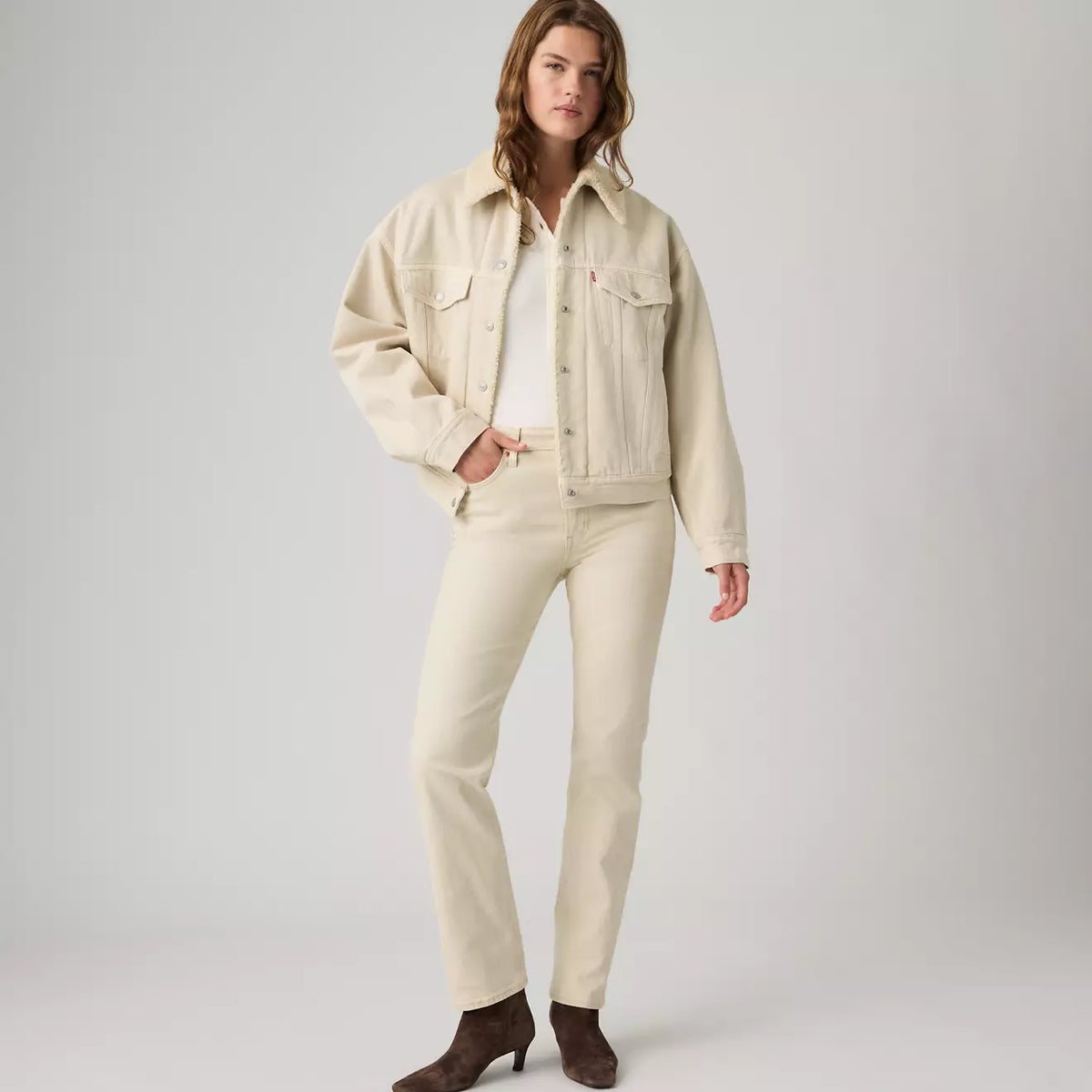 Levi's® Ribcage Slim 牛仔褲 | 女裝