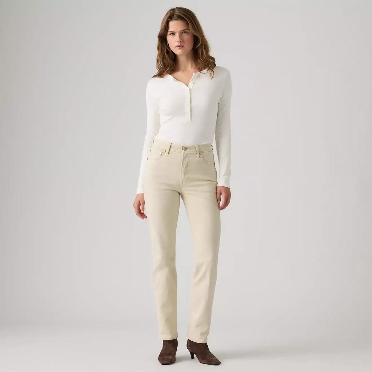 Levi's® Ribcage Slim 牛仔褲 | 女裝